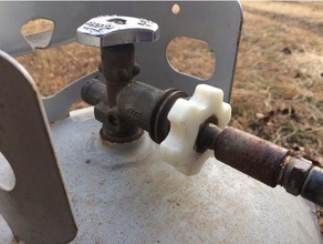 propane connection knob hand tools 3d print model - Mito3D