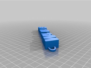 wallace keyfob organization customized 3d print model - Mito3D