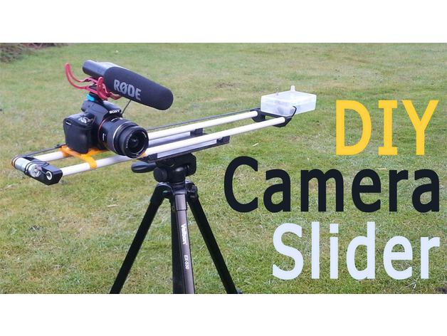 motorlu kamera slider diy dslr dolly kaydırıcı basit 3D print model - Mito3D