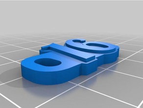 16 Schlüsselanhänger kundengebundene 3d print model - Mito3D