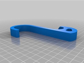 gancio tubo ovale do agregado familiar personalizado 3d print model - Mito3D