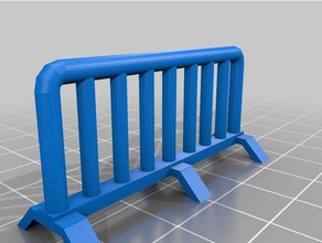 28mm crowd barrier 3d printing 3d print model - Mito3D
