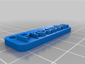 my customized clever name tag signs & logos 3d print model - Mito3D