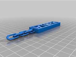 üst anahtar zinciri 3d baskı 3d print model - Mito3D