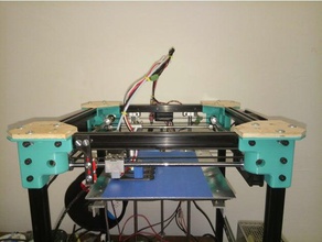cl-260 integrated corners 3d printer parts 2020 extrusion mount cl260 cl 260 3d print model - Mito3D