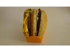 burger titular cozinha e sala de jantar hambúrguer cheeseburger fast food restaurante hamburger a ferramenta utensílios 3d print model - Mito3D