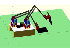 robot arms collect dog poop robotics 3d print model - Mito3D