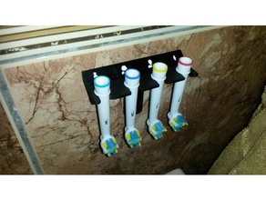 braun spazzolino elettrico-testa di montaggio a parete bagno stand 3d print model - Mito3D