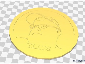 tllts joelly coin coins & badges 3d print model - Mito3D
