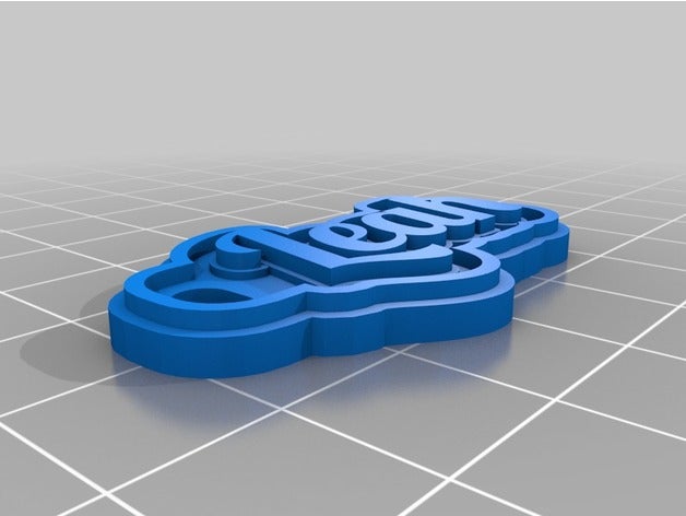 leah keychains customized 3D print model - Mito3D