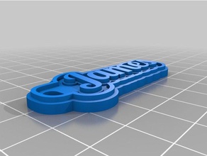 james keychains customized 3d print model - Mito3D