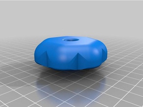 il mio personalizzato liscia n' curvy la manopola a stella parti su misura 3d print model - Mito3D