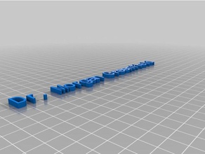 my customized desktop nameplate single dual extrusion signs & logos 3d print model - Mito3D