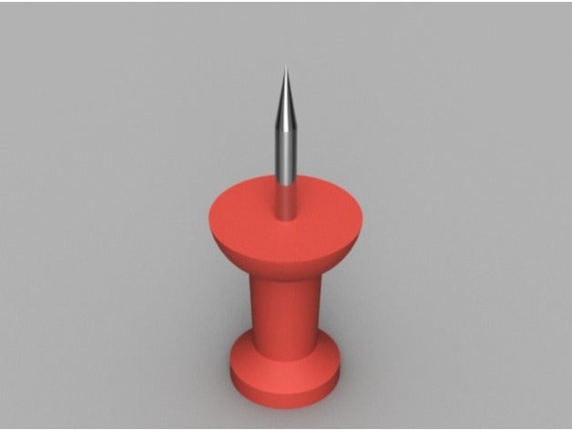 empuje el pasador funcional de la oficina pin los suministros pulgar chincheta 3D print model - Mito3D