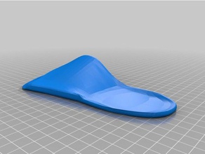 my customized orthotic insoles customizeable left 3d print model - Mito3D