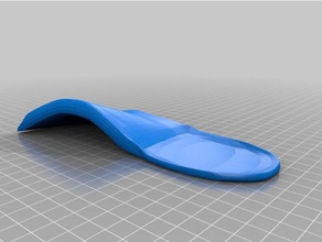 my customized orthotic insoles customizeable right 3d print model - Mito3D