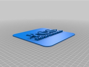 paola chambre de commerce mince plaque carrée L'impression 3d 3d print model - Mito3D