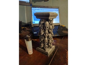 skull tower fixed remixed sculptures 3d print model - Mito3D