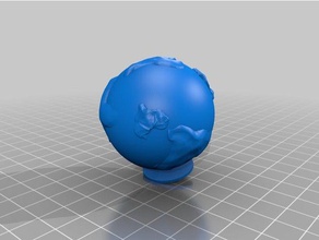 love globe sculptures 3d print model - Mito3D