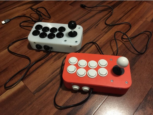 10-button-joystick video-Spiele joystick 3D print model - Mito3D