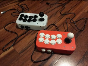 10 botón de joystick juegos video 3d print model - Mito3D