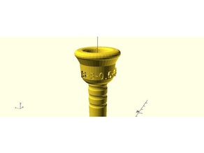 mouthpiece text music brass 3d print model - Mito3D