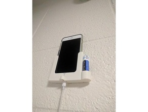 smart phone suporte de parede charing estação telefone celular 3d print model - Mito3D