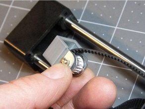 x-axis idler pulley alignment clip monoprice select mini 3d printer parts 3d print model - Mito3D