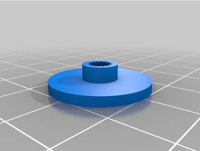 micro-servo sg90 round mounting plate robotics servo mount 3d print model - Mito3D