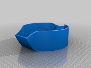 serving bowl double dish kitchen & dining 3d print model - Mito3D