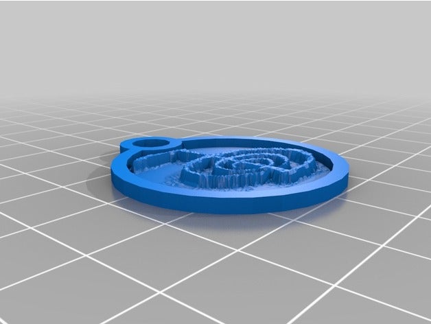 chaveiro cho-ku-rei lithopane chaveiros personalizado 3D print model - Mito3D