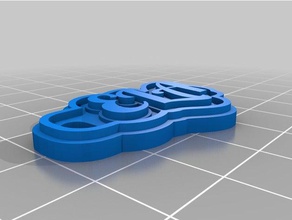 ela Anahtarlık özelleştirilmiş 3d print model - Mito3D