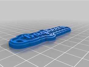 bagheera de porte-clés personnalisé 3d print model - Mito3D