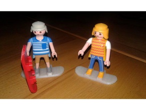playmobil snowboard toy & game accessories 3d print model - Mito3D
