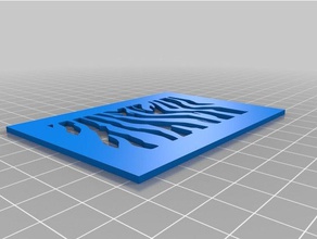 tiger stripe estêncil ferramentas de arte personalizado 3d print model - Mito3D