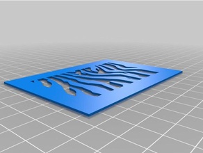 tiger stripe stencil art tools customized 3d print model - Mito3D