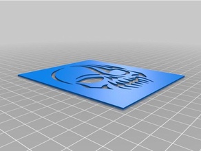 kafatası şablon sanat araçları özelleştirilmiş 3d print model - Mito3D