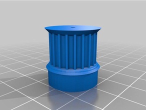 my customized parametric pulley -2mm shaft gt3 3d printer parts 3d print model - Mito3D