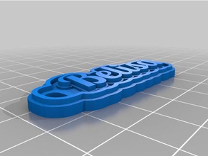 belisa 001 Schlüsselanhänger kundengebundene 3d print model - Mito3D
