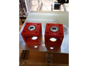 z-axis bottom bearing block non-flanged 608zz 3d printer parts 3d print model - Mito3D