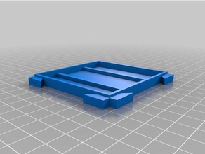 forbidden island interlocking card plate - adjusted toy & game accessories board 3d print model - Mito3D