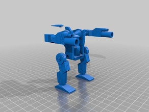 battletech jager mech jeux 3d print model - Mito3D