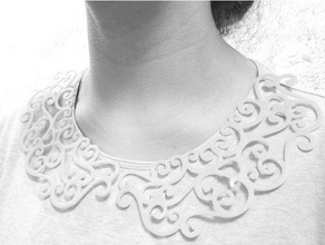lace collar accessories antique fashion ladies lady lady's old fashioned victorian vintage women accessory women's 3d print model - Mito3D
