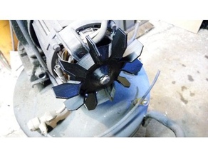 o compressor de ar do ventilador substituição comum 14mm eixo motores partes fã 3d print model - Mito3D