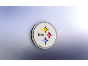 steelers logo sport & outdoors football nfl pittsburgh sports 3d print model - Mito3D