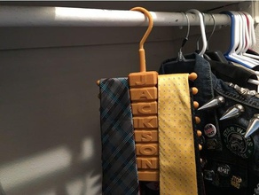 Krawatte Aufhänger - Organisation Schrank Band 3d print model - Mito3D