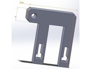 anet a6 new 2017 y-belt tensioner holder resized 3d printer parts 3d print model - Mito3D