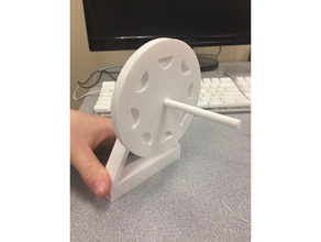 davinci roue en mouvement perpétuel jouets mécaniques mécanique motion perpétuelle la filature 3d print model - Mito3D
