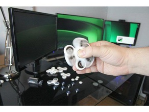 double spinner jouets mécaniques fidget handspinner main toupie jouet tri-spinner trispinner 3d print model - Mito3D