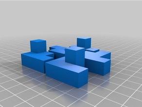 puzzle de bloc l'art interactif cube 3d print model - Mito3D